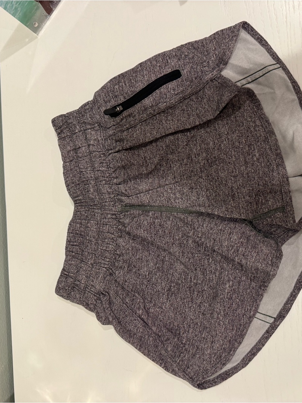 lululemon athletica Heathered Gray Athletic Shorts